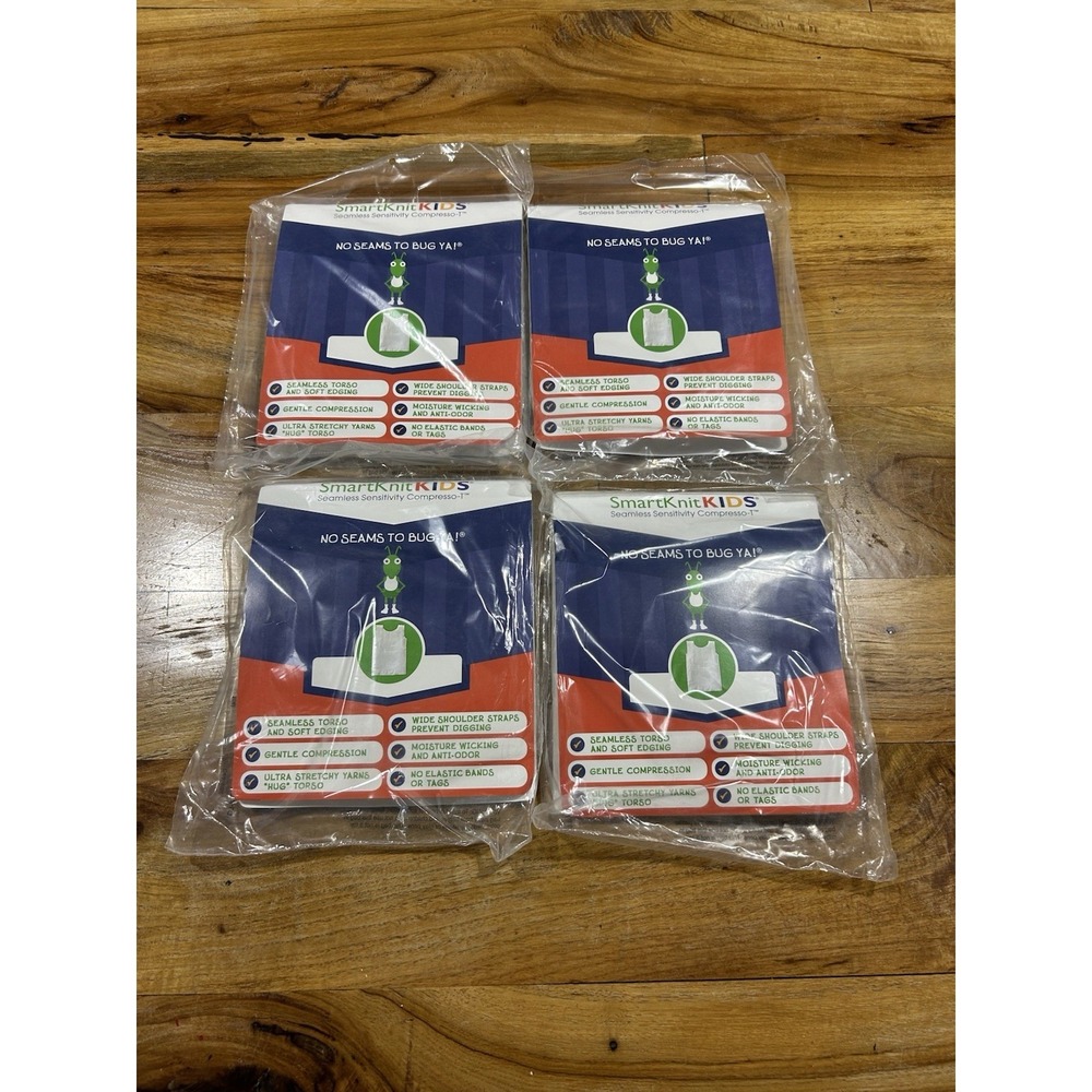 Smartknit  Children's Youth Seamless Sensitivity Shirt Lot Of 4‎ Size XL